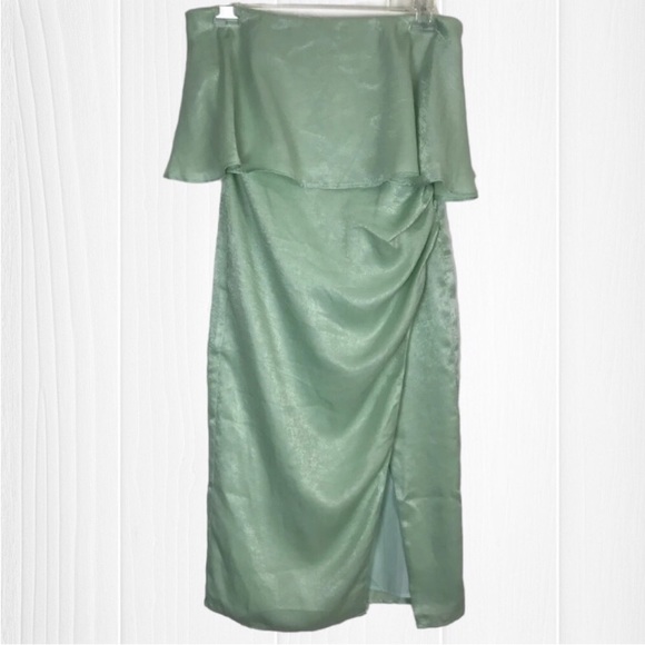 Lovers + Friends Mint Green Strapless Popover Dress - Picture 4 of 12